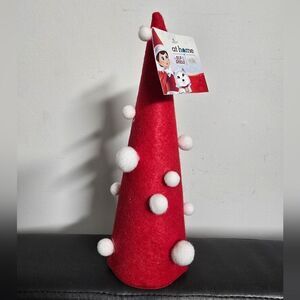 New the Elf on the shelf felt Christmas tree with pompoms, 10"